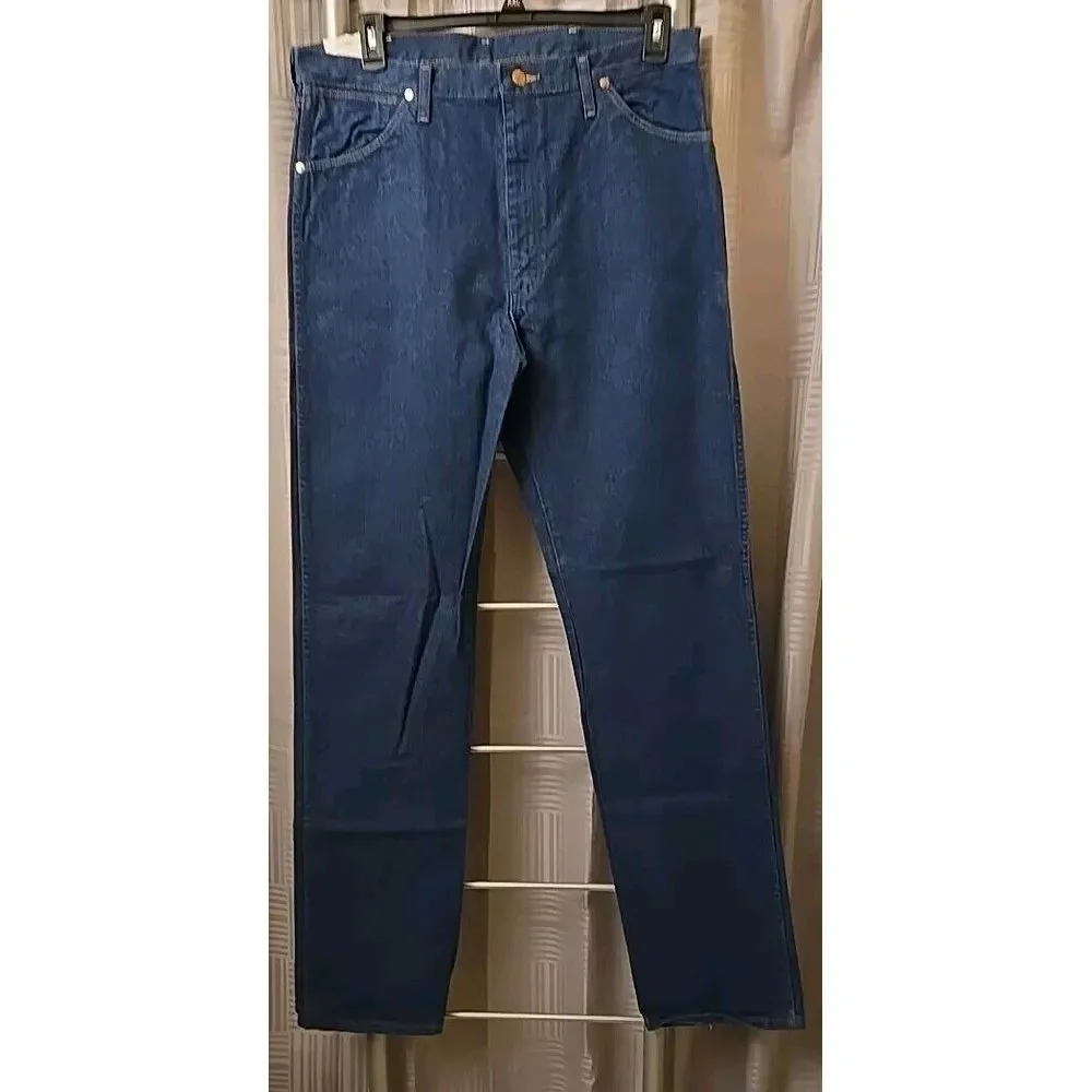 NWT Wrangler Men's Cowboy Cut® Original Fit Prewashed Indigo Jeans 13MWZPW 36x38